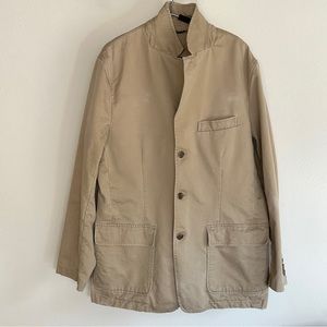Y2K  J.Crew Unstructured Distressed Khaki Blazer L  Fall 2005 Collection